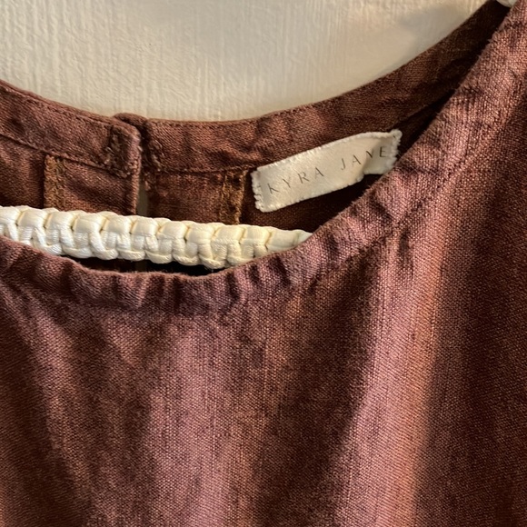 Kyra Jane tiered 100% linen dress - Picture 3 of 4